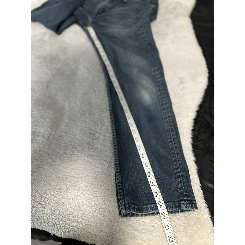Levis 505 Mens Blue Straight Jeans Size‎ 32x30 Cotton Denim Pants